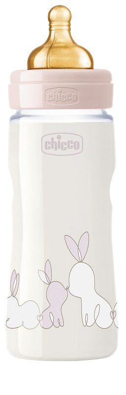 CHICCO BIBERON ORIGINAL 330ML TOUCH REGULAR GIRL CON TETTARELLA IN CAUCCIU' - Pharmaleader