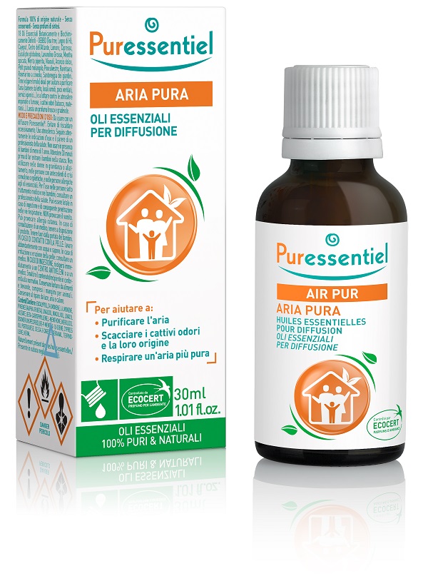 PURESSENTIEL MISCELA PER DIFFUSIONE ARIA PURA CERTIFICATA ECOCERT 30 ML - Pharmaleader