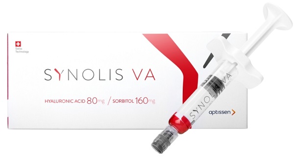 SYNOLIS V-A SOLUZIONE INIETTABILE VISCOELASTICA ISOTONICA IN SIRINGA PRERIEMPITA DI SODIO IALURONATO 80MG  E SORBITOLO 160MG CAPACITA' SIRINGA 4ML MONOSHOT 1 PEZZO - Pharmaleader
