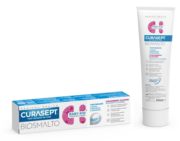 CURASEPT BIOSMALTO BABY KID SENZA FLUORO 50 ML - Pharmaleader