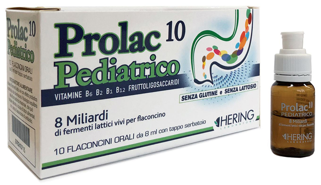 PROLAC10 PEDIATRICO FERMENTI LATTICI 10 FLACONCINI 8 ML - Pharmaleader