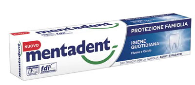 MENTADENT PROTEZIONE FAMIGLIA IGIENE QUOTIDIANA 75 ML - Pharmaleader