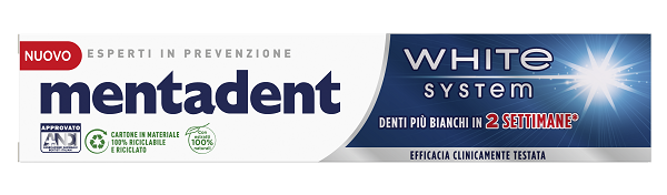 MENTADENT WHITE SYSTEM 75 ML - Pharmaleader