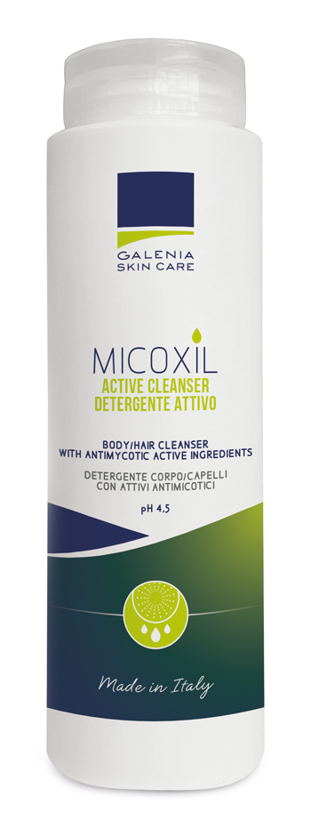 MICOXIL ACTIVE CLEANSER DETERGENTE PER CORPO E CAPELLI PH 4,5 250 ML - Pharmaleader