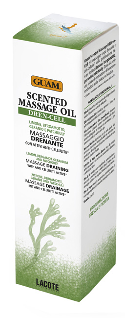 GUAM SCENTED MASSAGE OIL DREN CELL MASSAGGIO DRENANTE CON ATTIVI ANTI-CELLULITE 150 ML - Pharmaleader