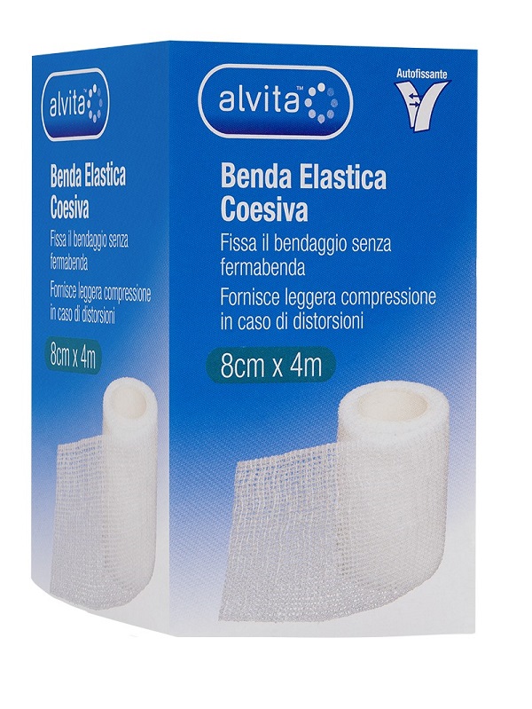 BENDA ELASTICA AUTOADESIVA ALVITA 8X4CM - Pharmaleader