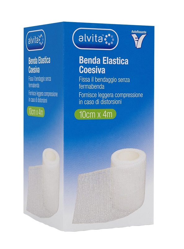 BENDA ELASTICA AUTOADESIVA ALVITA 10X4CM - Pharmaleader