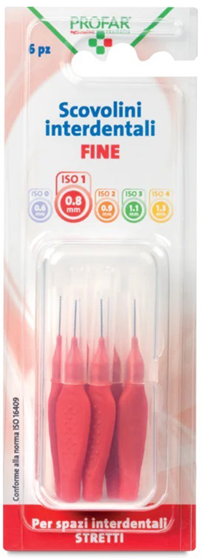 PROFAR SCOVOLINI ROSSO 0,8 6 PEZZI - Pharmaleader