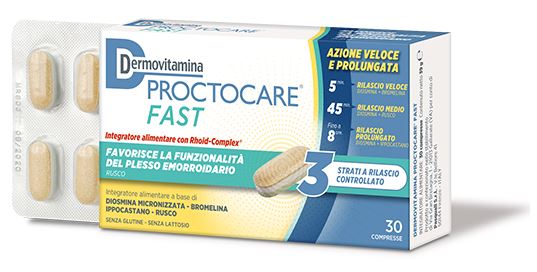 DERMOVITAMINA PROCTOCARE FAST 30 COMPRESSE - Pharmaleader