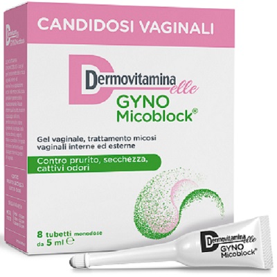 DERMOVITAMINA GYNOMICOBLOCK M 8 TUBETTI MONODOSE 5 ML - Pharmaleader