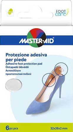 PROTEZIONE ADESIVA MASTER-AID FOOTCARE TRASPARENTE MIX 6 PEZZI A5 - Pharmaleader