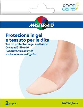 PROTEZIONE IN GEL E TESSUTO MASTER-AID FOOTCARE PUNTA DEI PIEDI 2 PEZZI C16 - Pharmaleader