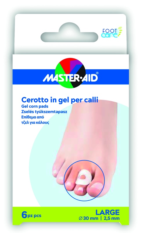 CEROTTO PROTEZIONE CALLI MASTER-AID FOOTCARE IN GEL LARGE 6 PEZZI B11 - Pharmaleader