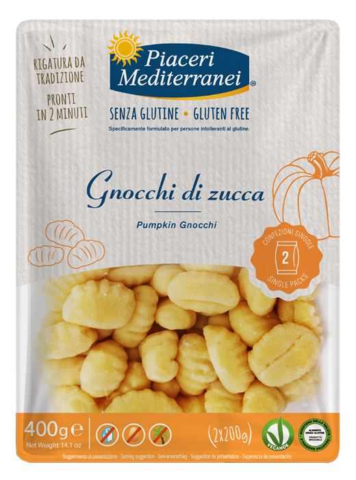 PIACERI MEDITERRANEI GNOCCHI DI ZUCCA 400 G - Pharmaleader