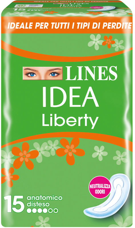 LINES IDEA ASSORBENTE LIBERTY ANATOMICO 15 PEZZI - Pharmaleader