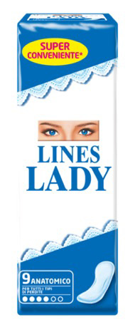 LINES LADY ASSORBENTE ANATOMICO 9 PEZZI - Pharmaleader