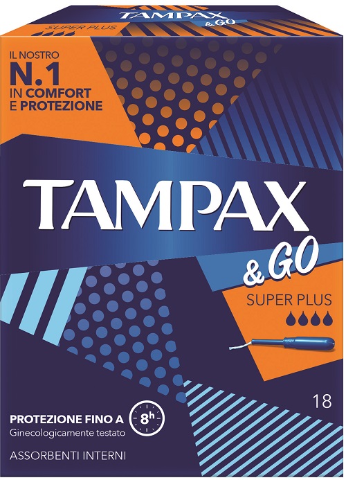 TAMPAX &GO ASSORBENTE INTERNO SUPER PLUS 18 PEZZI - Pharmaleader