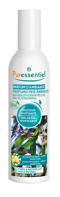 PURESSENTIEL PROFUMO AMBIENTE DOLCEZZA VIVIFICANTE ECOCERT 90 ML - Pharmaleader