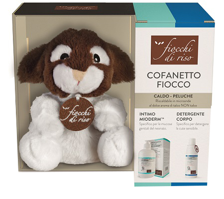 KIT FIOCCHI DI RISO CALDO-PELUCHE FIOCCO + DETERGENTE INTIMO MIODERM 240 ML + DETERGENTE CORPO DELICATO 200 ML - Pharmaleader