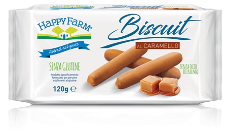 HAPPY FARM BISCUIT CARAMELLO 120 G - Pharmaleader