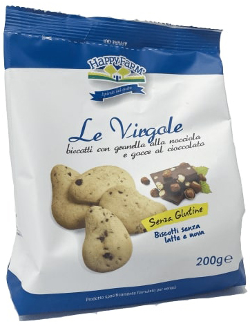 HAPPY FARM VIRGOLE GOCCE CIOCCOLATA E GRANELLA NOCCIOLE 200 G - Pharmaleader