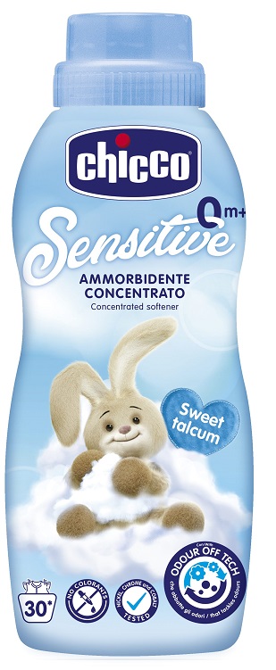 CHICCO SENSITIVE 0M+ AMMORBIDENTE CONCENTRATO SWEET TALCUM 750 ML - Pharmaleader
