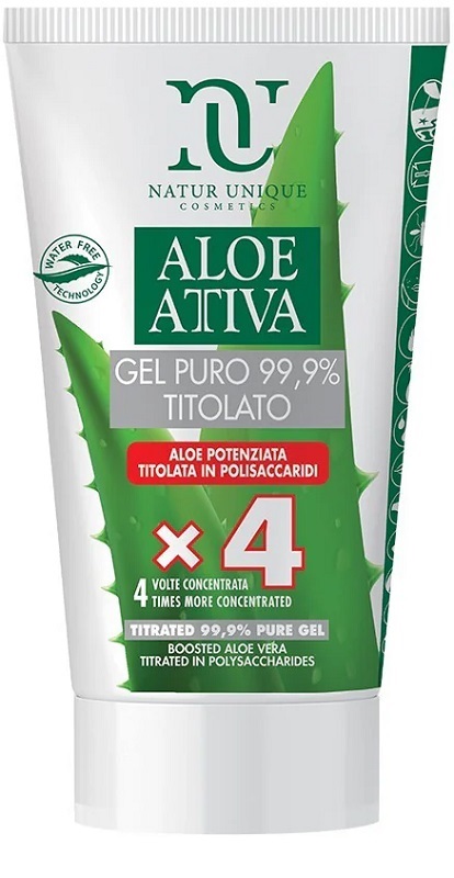 NATUR UNIQUE ALOE ATTIVA GEL PURO TITOLATO 99,9% 50 ML - Pharmaleader