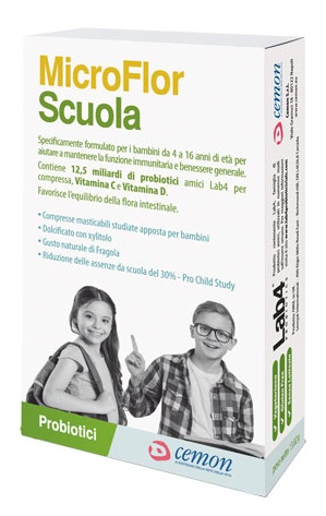 MICROFLOR SCUOLA 30 CAPSULE MASTICABILI - Pharmaleader