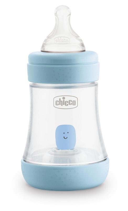 CHICCO BIBERON PERFECT 5 BOY 150 ML IN SILICONE 1 FORO - Pharmaleader
