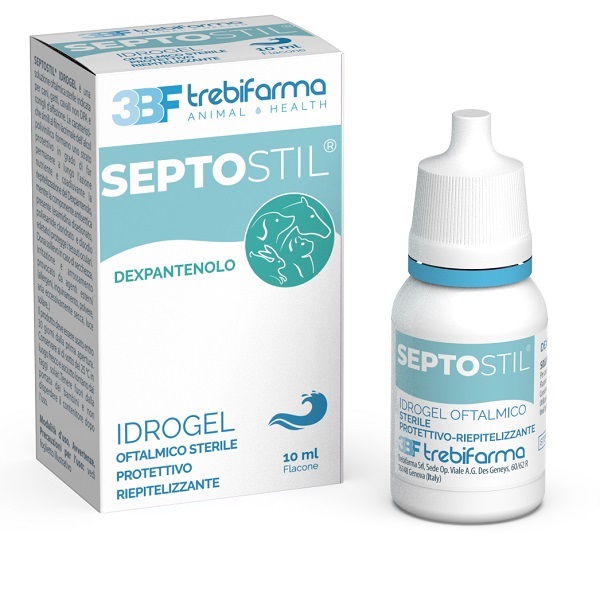 SEPTOSTIL SOLUZIONE OFTALMICA IDRATANTE EPITELIO PROTETTIVA LENITIVA LUBRIFICANTE PER CANI E GATTI 10 ML - Pharmaleader