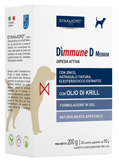 DIMMUNE D MEDIUM CANI 20 BUSTINE APPETIBILI DA 10 G - Pharmaleader