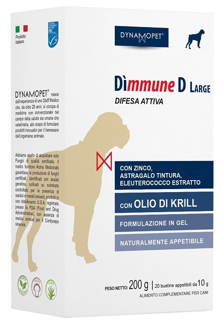 DIMMUNE D LARGE CANI 20 BUSTINE APPETIBILI DA 10 G - Pharmaleader