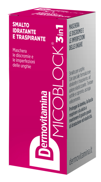 DERMOVITAMINA MICOBLOCK 3 IN 1 SMALTO IDRATANTE E TRASPIRANTE FUCSIA 5 ML - Pharmaleader