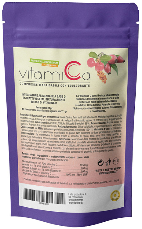 VITAMICA 40 COMPRESSE MASTICABILI - Pharmaleader