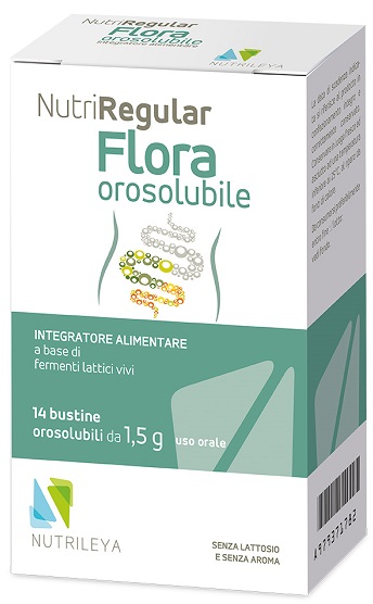 NUTRIREGULAR FLORA 14 BUSTINE OROSOLUBILI - Pharmaleader