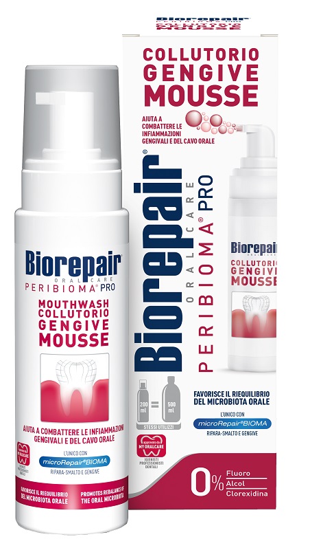 BIOREPAIR ORAL CARE PERIBIOMA PRO COLLUTORIO GENGIVE MOUSSE 200 ML - Pharmaleader