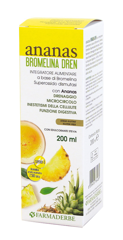 ANANAS BROMELINA DREN 200 ML - Pharmaleader