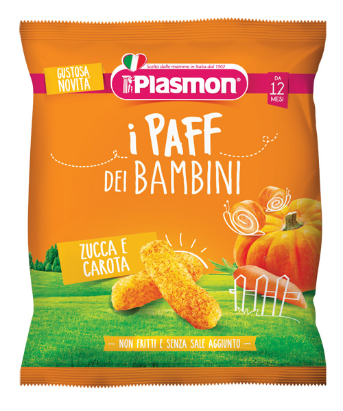 PLASMON DRY SNACK PAFF ZUCCA CAROTE 15 G - Pharmaleader