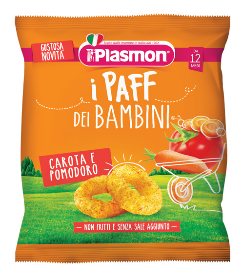 PLASMON DRY SNACK PAFF CAROTA POMODORO 15 G - Pharmaleader