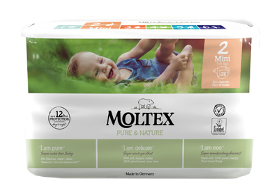 PANNOLINI MOLTEX PURE & NATURE MINI 3-6 KG TAGLIA 2 38 PEZZI - Pharmaleader