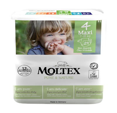 PANNOLINI MOLTEX PURE & NATURE MAXI 7-14 KG TAGLIA 4 29 PEZZI - Pharmaleader