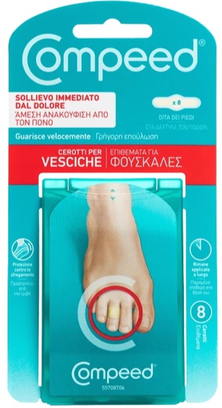 COMPEED CEROTTI PER VESCICHE DITA PIEDI 8 PEZZI CARTON - Pharmaleader