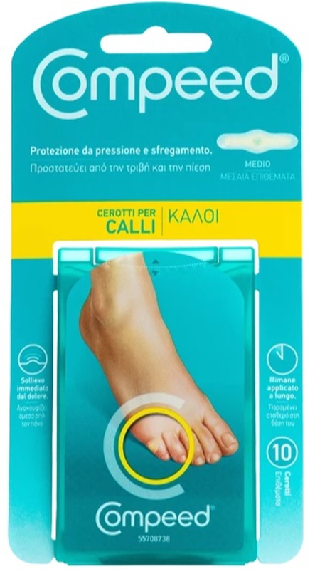 COMPEED CEROTTI PER CALLI MEDIO 10 PEZZI - Pharmaleader