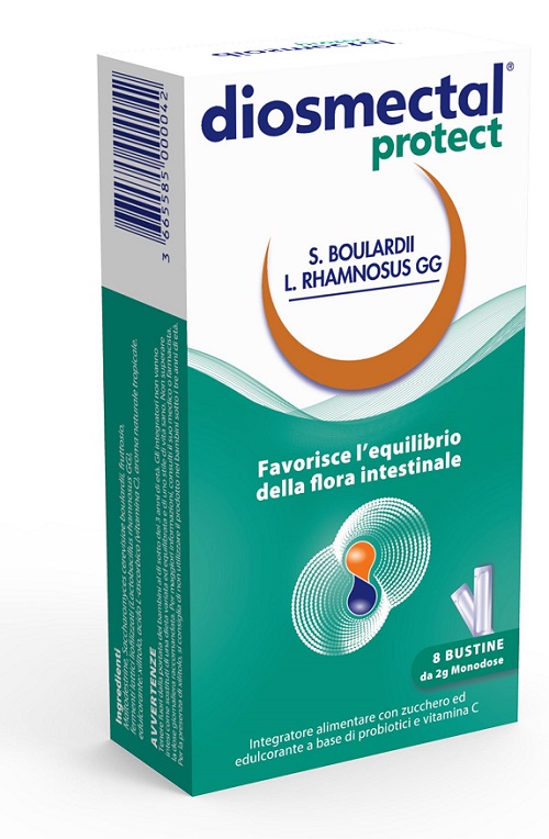 DIOSMECTAL PROTECT 8 BUSTINE OROSOLUBILI 2 G - Pharmaleader