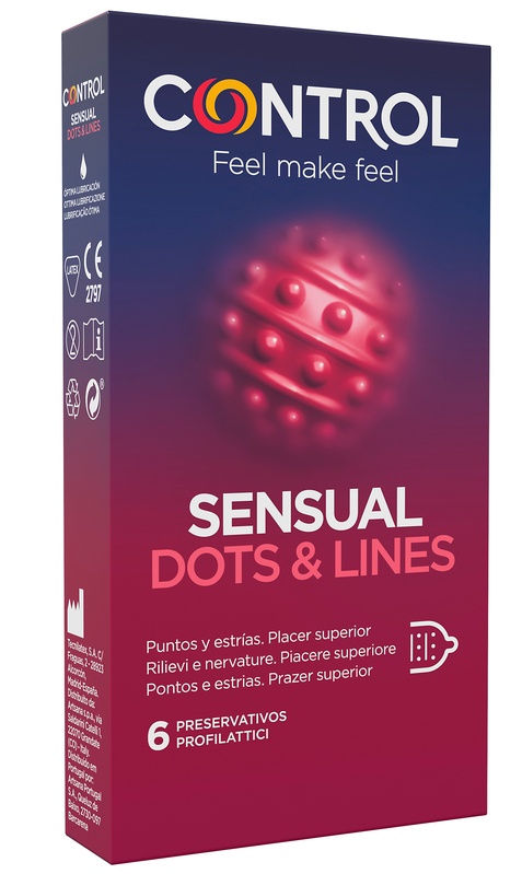 CONTROL SENSUAL DOTS&LINES 6 PEZZI - Pharmaleader