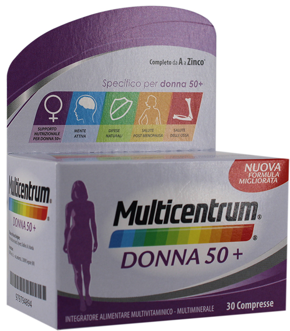 MULTICENTRUM DONNA 50+ 30 COMPRESSE - Pharmaleader