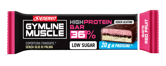 ENERVIT HIGH PROTEIN BAR 36% RED FRUIT BARRETTA 55 G - Pharmaleader