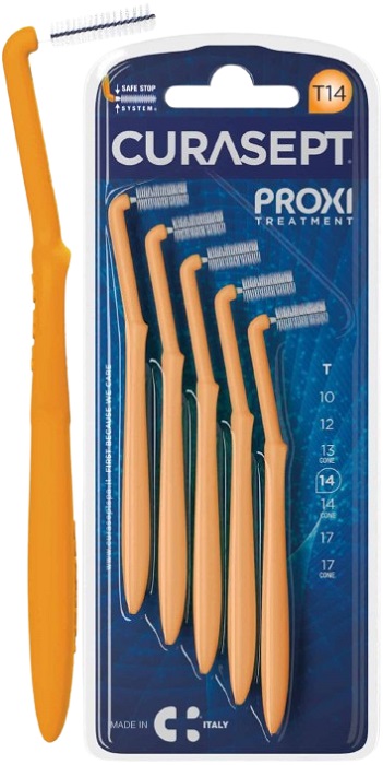 CURASEPT PROXI ANGLE P08 ARANTIO CHIARO/TANGERINO 5 PEZZI - Pharmaleader