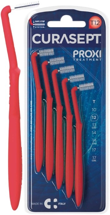 CURASEPT PROXI ANGLE T12 ROSSO/RED 5 PEZZI - Pharmaleader