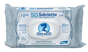 SANO E BELLO SALVIETTE DETERGENTI SENZA PROFUMO 50 PEZZI - Pharmaleader
